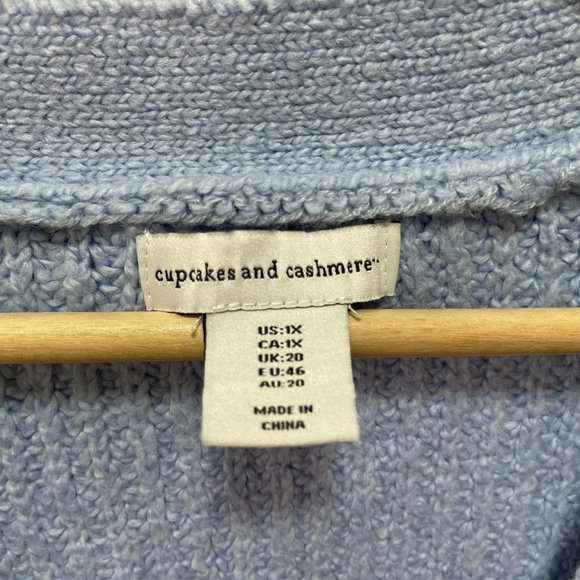 Cupcakes & Cashmere Soft Knit Cardigan sz 1X - Picture 5 of 12